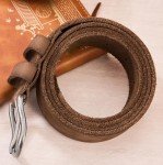 Men's 100% Full Grain Leather Cowboy Belt