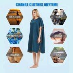 Men's Surf Poncho Changing Robe and Beach Cover-up