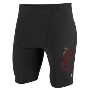 O'NEILL Men's Black Premium Skins Rash Guard Shorts