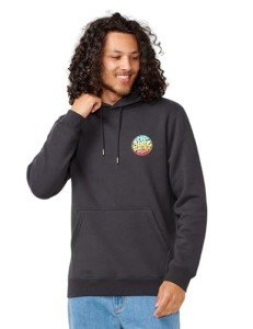 Rip Curl Men's Hooded Sweatshirt in Washed Black