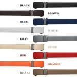 Men's Leather Ratchet Belt in Red