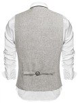 Men's Slim Fit Herringbone Suit Vest by COOFANDY