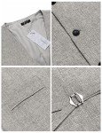 Men's Slim Fit Herringbone Suit Vest by COOFANDY