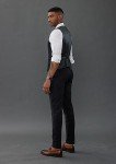 PJ PAUL JONES Men's Casual Black Waistcoat Vest