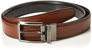 Perry Ellis Men's Reversible Leather Belt - Brown/Black