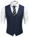 Men's Slim Fit Dress Vest for Weddings
