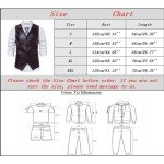 Men's Slim Fit Double Breasted Suit Vest - Black