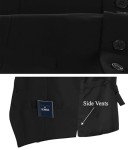 Gioberti Men's Black Formal Suit Vest, Medium