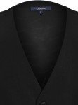 Gioberti Men's Black Formal Suit Vest, Medium