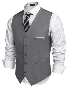 COOFANDY Men's Slim Fit Business Suit Vest