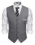 COOFANDY Men's Slim Fit Business Suit Vest
