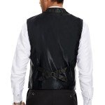 Men's Steampunk Gothic Vest - Black Waistcoat