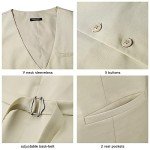 Beige Men's Suit Vest for Formal Wear