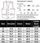 COOFANDY Men's V-Neck Sleeveless Slim Jacket