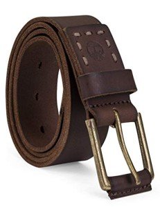 Timberland Men's Classic Dark Brown Leather Belt