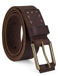 Timberland Men's Classic Dark Brown Leather Belt