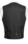 Men's Black Paisley Dress Vest & Tie Set