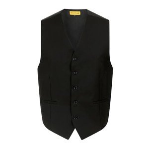 Men's Black Formal Tuxedo Waistcoat - Large