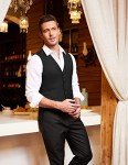 Slim Fit Black Suit Vest for Men