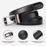 Men's 2-Pack Leather Ratchet Belts - Black & Brown