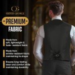 Men's Black Formal Tuxedo Waistcoat - Large