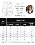 COOFANDY Men's Slim Fit Suede Vest Jacket