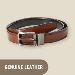 Perry Ellis Men's Reversible Leather Belt - Brown/Black