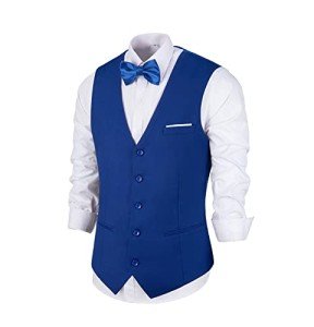 Royal Blue Slim Fit Men’s Suit Vest