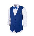 Royal Blue Slim Fit Men’s Suit Vest