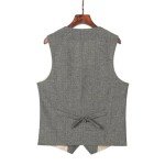 SevenBoy Men's Vintage Army Green Dress Vest