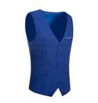 Royal Blue Slim Fit Men’s Suit Vest