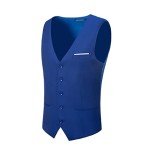 Royal Blue Slim Fit Men’s Suit Vest