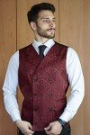 COOFANDY Men's Steampunk Double Breasted Waistcoat