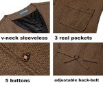 Men's Coffee Tweed Vest for Formal Occasions