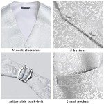 Men's Paisley Floral Tie and Pocket Square Set