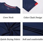 Men's 5 Pack Quick-Dry Workout T-Shirts