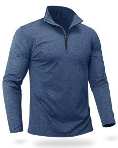 Men's Quarter Zip Fleece Pullover Shirt - Casual Comfort