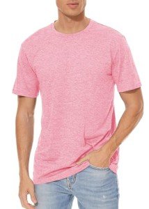 Men's Athletic Dry Fit Workout Shirt - Pink