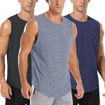 Men's 3-Pack Performance Sleeveless Gym Tank Tops