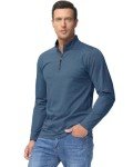 Men's Quarter Zip Fleece Pullover Shirt - Casual Comfort