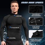 Men's 3-Pack Long Sleeve Compression Workout Shirts