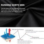 HovSiyla Men's 3-Pack Quick-Dry Running Shirts