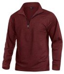Men's 1/4 Zip Fleece Pullover Sports Shirt