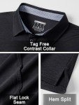 TACVASEN Men's Breathable Outdoor Sport Polo Shirt