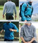 Men's 1/4 Zip Fleece Pullover Sports Shirt