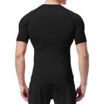 Men's Compression Workout Short Sleeve T-Shirt - Black