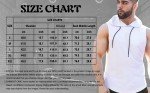 Men's Sleeveless Muscle Hoodie Tank Top - Black