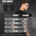 Men's Compression Workout Short Sleeve T-Shirt - Black