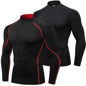Men's Long Sleeve Athletic Compression Workout Shirt