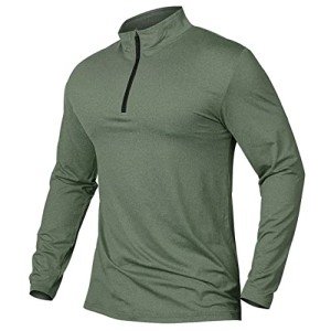 Men's Quick-Dry Quarter Zip Active Sports Shirt